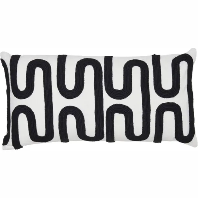 Light & Living Kussen OSHAWA - 60x30x10cm - Zwart
