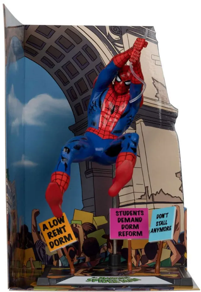 mcfarlane toys Marvel Collection PVC Statue 1/10 Spider-Man (The Amazing Spider-Man #68) (Gold Label) 15 cm Beeld Multicolor