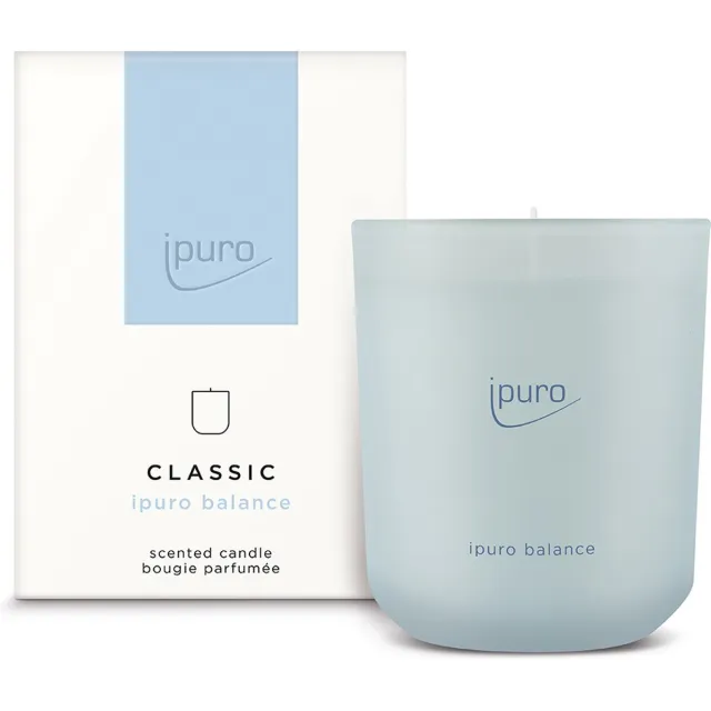 Ipuro Geurkaars Balance 270gr blauw