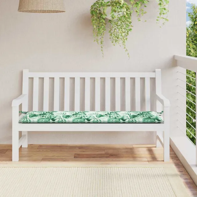 vidaXL Bankkussen Oxford Stof Bladpatroon 200 x 50 x 3 cm groen