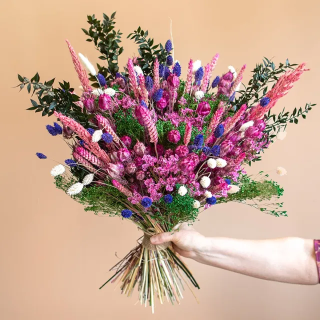 Roselin Deco Droogbloemen - boeket - Anne - Droogbloemenboeket - Droogboeket Groen