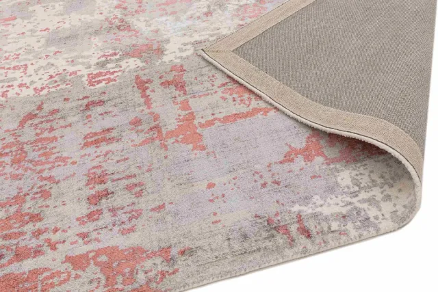Eazy Living Easy Living - Gatsby-red Vloerkleed - 200x290 - Rechthoek - Laagpolig Tapijt - Landelijk - Grijs, Rood