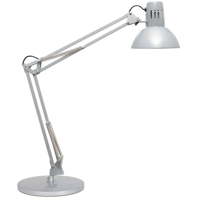 Maul MAULstudy Bureaulamp - LED - Metaal - Zilver - E27 Fitting - Tafellamp