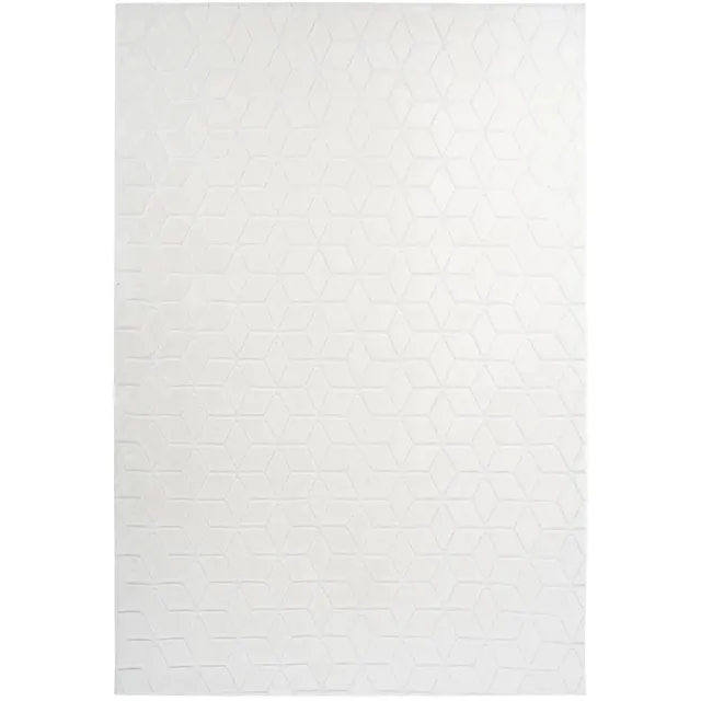 Dutch XXL Scandinavisch Vloerkleed | Tapijt | Vivica | Geometrisch | Wit | 80x150 cm