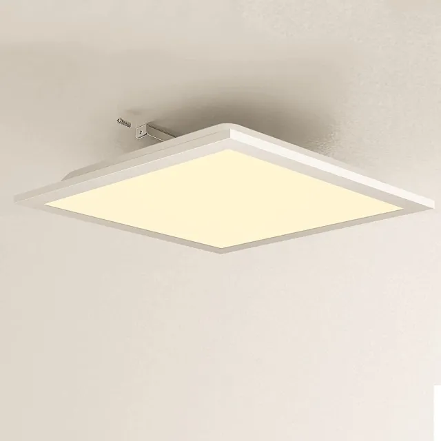 NETTLIFE Plafondlamp LED - 45cm - vierkant - Platte Plafondlamp - Wit - 30W - 3000K Warm wit Licht - voor Woonkamer | Slaapkamer | Eetkamer