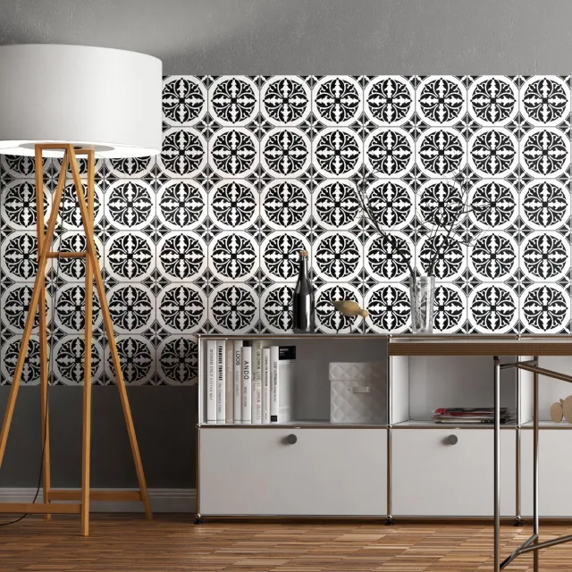 Ambiance Sticker Zelfklevende tegelmuurstickers voor keuken en badkamer - 60 Azulejos Gustavo tegelstickers - 60 stickers 20x20cm Multi color