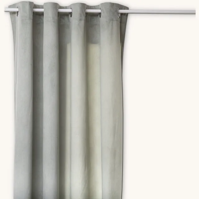 Atmosphera Créateur d'intérieur® Gordijn Polyester 140x260 cm Grijs met Oogjes - Kant-en-klaar