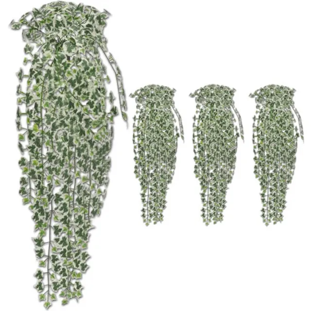 vidaXL Kunststruiken - klimop - 4 - st - 90 - cm - meerkleurig lichtgroen