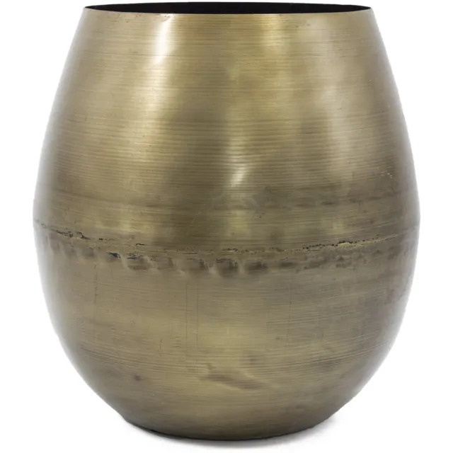 homebound by ky Vaas metaal goud | 23x31.5x32.5cm | metalen bloemenvaas