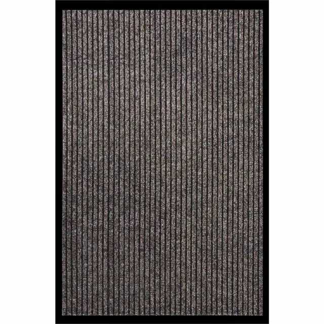 vidaXL Deurmat 80x120 cm gestreept beige