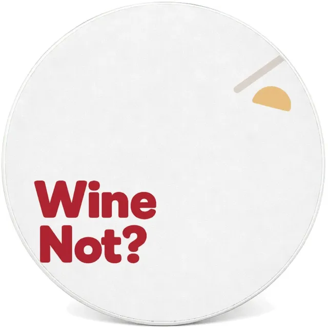 Mr Cadeautjes Tegel rond Ø 20 cm - design Een minimalistische quote op een rustige achtergrond met een | cadeau Wit
