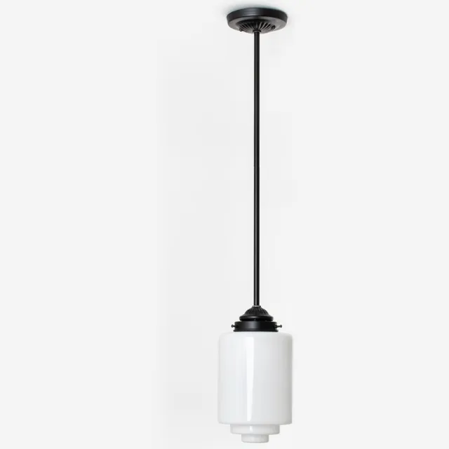 Coloured by Art Hanglamp Getrapte Cilinder Medium Moonlight - Art Deco Trade Zwart