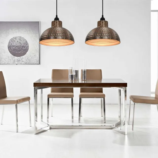 vidaXL Plafondlampen halve bolvorm koperkleurig 2 st Bruin