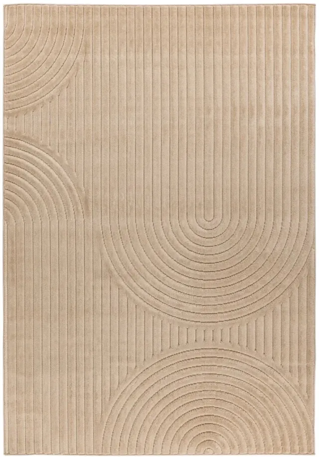 Dutch XXL Japandi Vloerkleed | Tapijt | Viva | Bogen | Beige | 160x230 cm