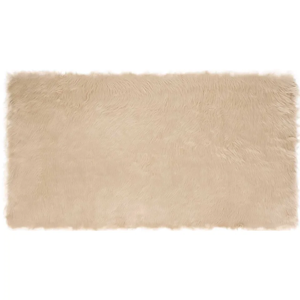 vidaXL Tapijt van imitatie TAFALLA Beige 80 x 150 cm Polyester