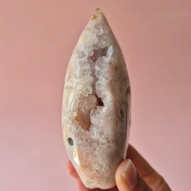 Moonlight Gemstones Druzy Roze Amethist Freeforms & Flames – Magische Zachte Energie Edelsteen