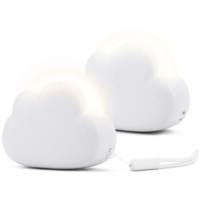Ynkkvre Nachtlampje - Slaaplampje - Draagbaar Nachtlampje - LED-lampje - Bedlampje - 1200mAh Batterij - 2 Lichtmodi - UV-Vrij - Snel Oplaadbaar wit