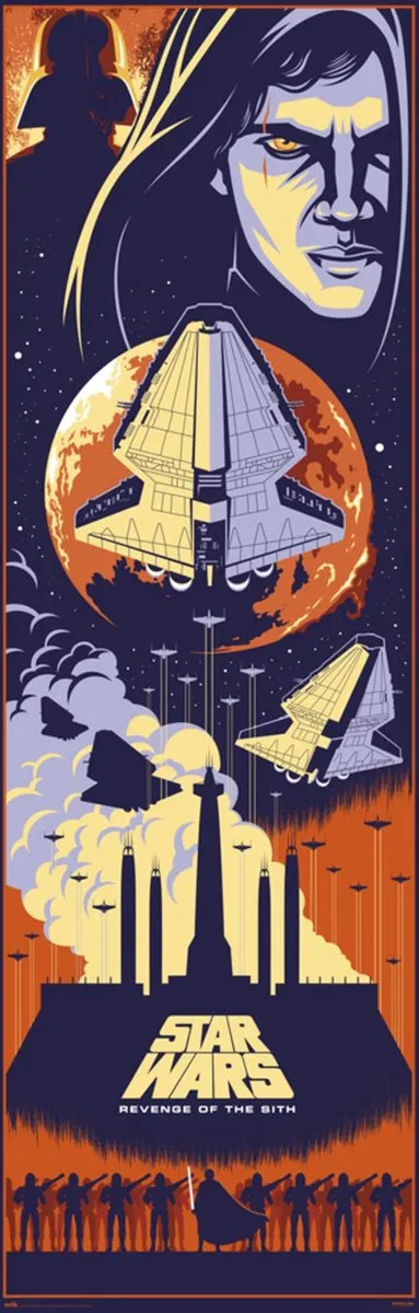 Star Wars Grupo Erik Star Wars Episode lll Poster - 53x158cm Multi color