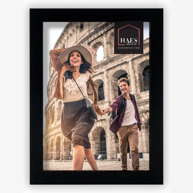 HAES deco Houten fotolijst Roma zwart voor 1 foto formaat 10x15 - SP13915