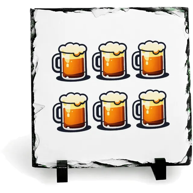 Mr Cadeautjes Leisteen vierkant 15 x 15 - design Een vergelijkbare humoristische woordspeling, maar met een a | cadeau Wit