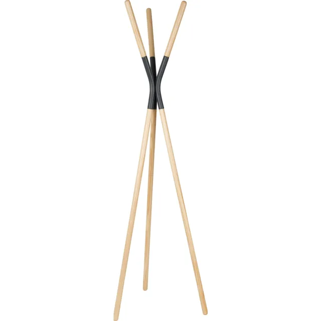 Zuiver Kapstok 'Pinnacle' 176cm hoog, kleur Donkergrijs/Naturel Donkergrijs / Naturel