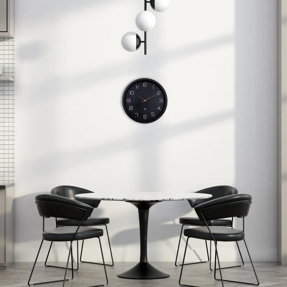 Wandklok 43cm-Stil-Multicolor-Glas-NeXtime 'Vogue', foto 6