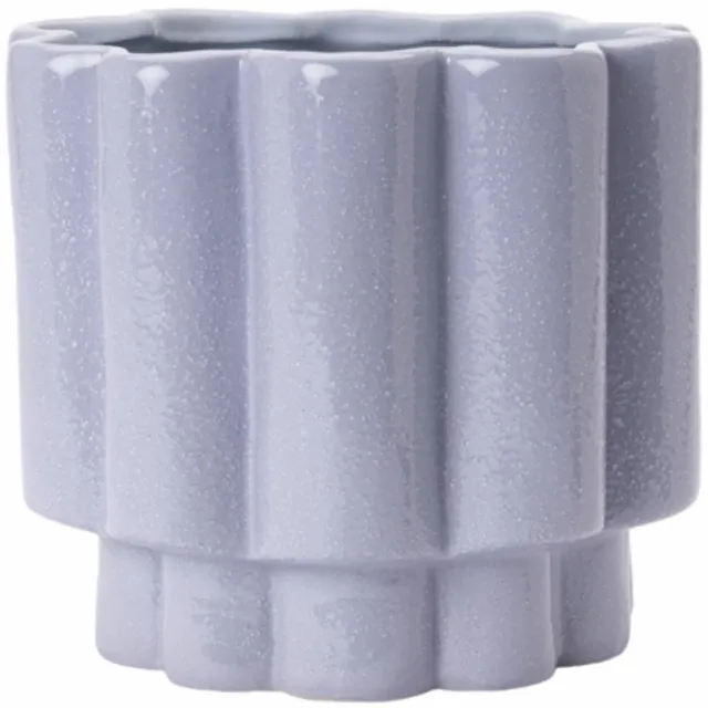 By fonQ Ceramic Vaas Ø23 cm - Blue/Lilac Blue