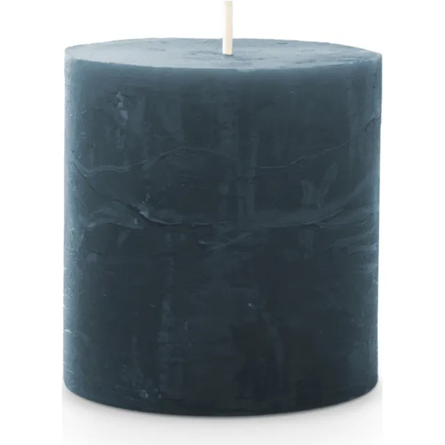 Spaas Kaars rustiek 70/70 mm donkerblauw II Spaas onbekend