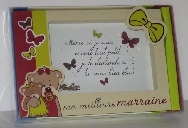Gifa Kwikki fotolijstje Ma meilleure marraine rood
