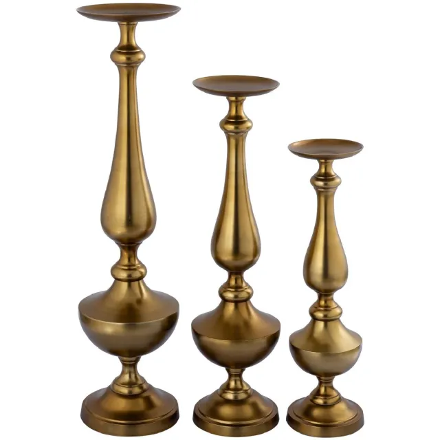 PTMD Kandelaar Centy - Goud - 21x21x85cm