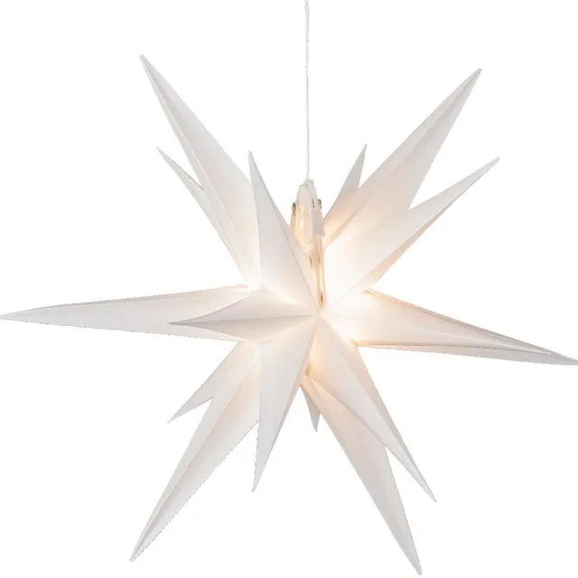 Kaemingk BV Lumineo kerstster wit 30 cm 2 LED kunststof