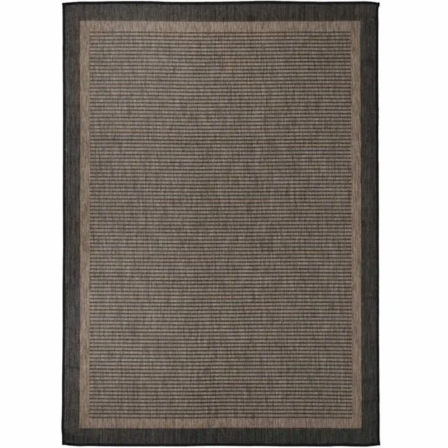 vidaXL Buitenkleed platgeweven 120x170 cm donkerbruin