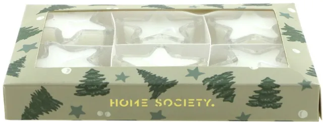 Home Society Ster Kaarsjes in Geschenkverpakking (6 stuks) - Wit