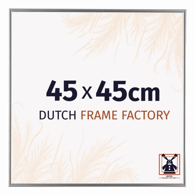 Dutch Frame Factory Fotolijst 45x45 cm - Kunststof - Zilver Hoogglans - Easy