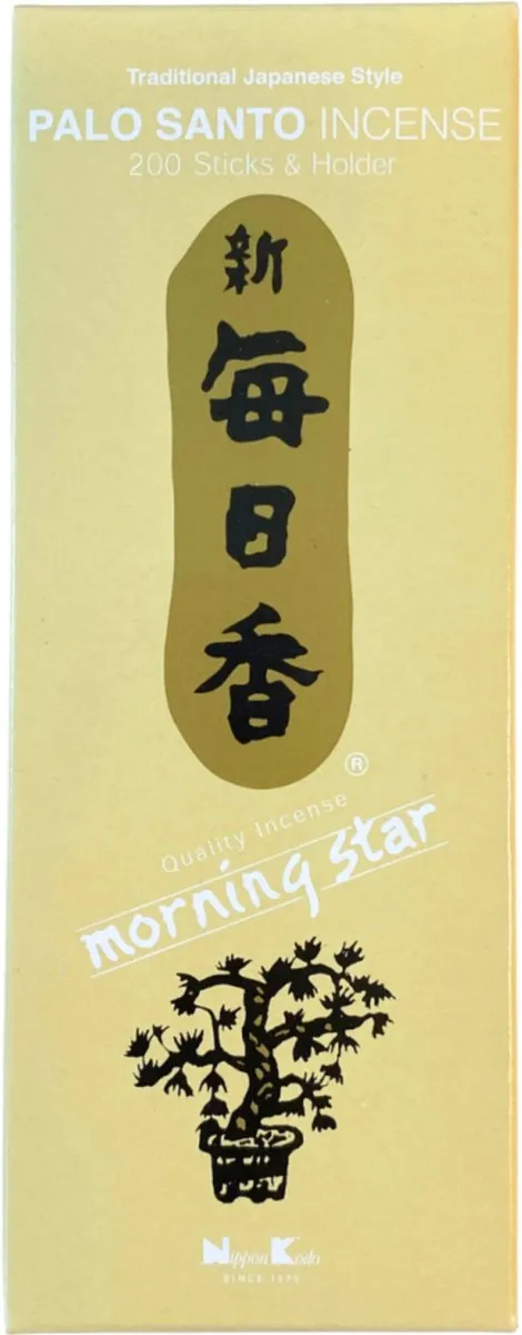 Phoenix Import Mani Bhadra Palo Santo - Nippon Kodo Morning Star - 200 wierookstokjes - XL-pack Meerkleurig