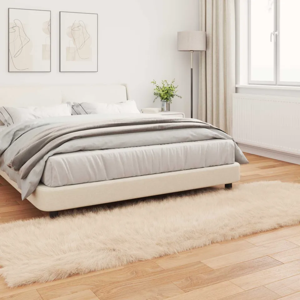 vidaXL Tapijt van imitatie TAFALLA Beige 80 x 250 cm Polyester, foto 3