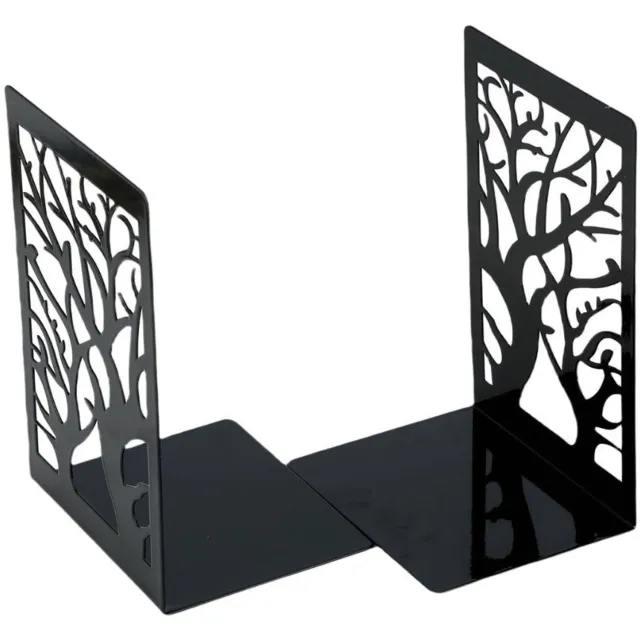 Br@ndless Boekensteunen - Metalen Boekenhouder - Decoratieve Boekensteun - Zwart
