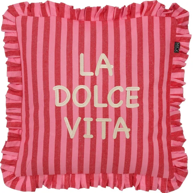 Mica Decorations sierkusesn La Dolce Vita (45x45 cm) Rood