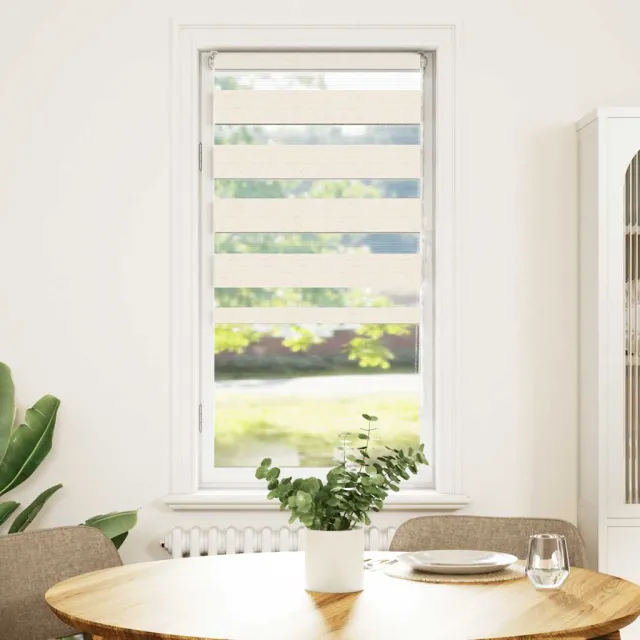 vidaXL Zebra rolgordijn 55x100 cm stofbreedte 50,9 cm marmerbeige