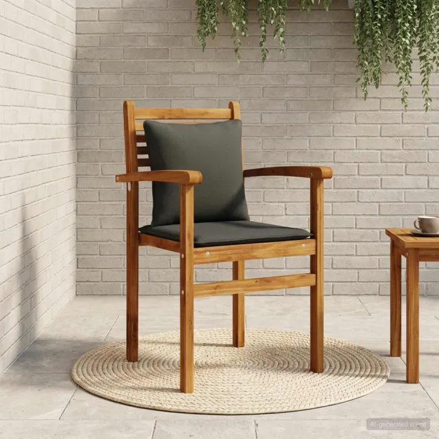 vidaXL Rugkussen PUTTEN 100% Polyester Zwart 40 x 40 x 15 cm