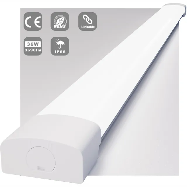 MODLICHT LED Batten 120 cm 36W 5000K 4000LM - Daglicht wit - LED TL Armatuur - Voor werkplaats, schuur en als onderbouwverlichting