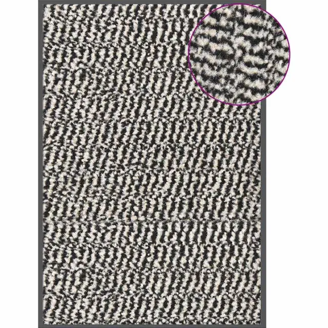 vidaXL Deurmat getuft 40x60 cm lichtbruin bruin
