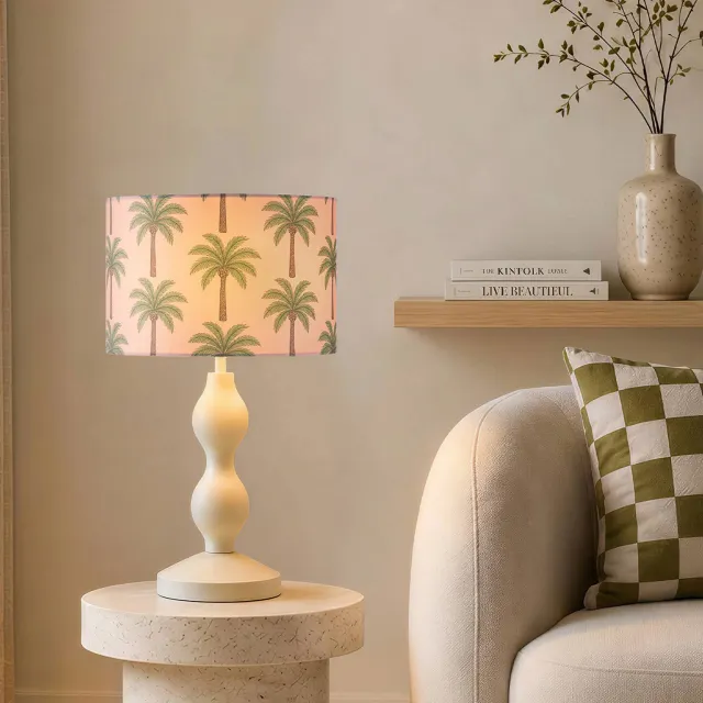 NOUS Living tafellamp Kenny (Ø30x53 cm) Beige/Multi