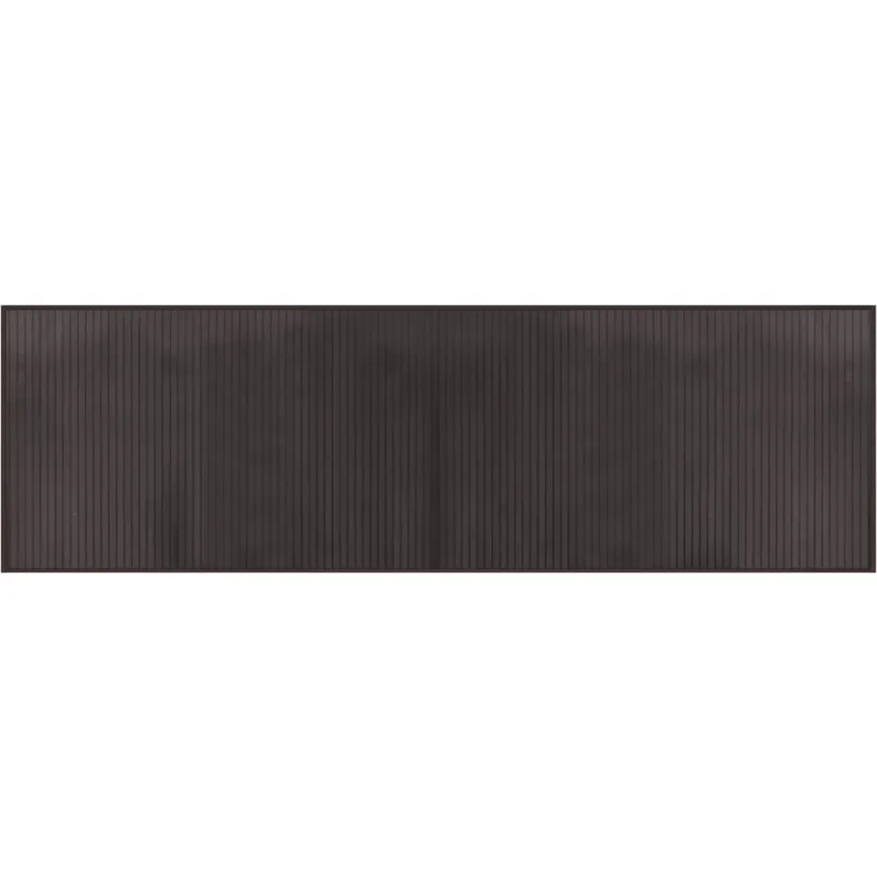 vidaXL Vloerkleed rechthoekig 60x200 cm bamboe donkerbruin bruin