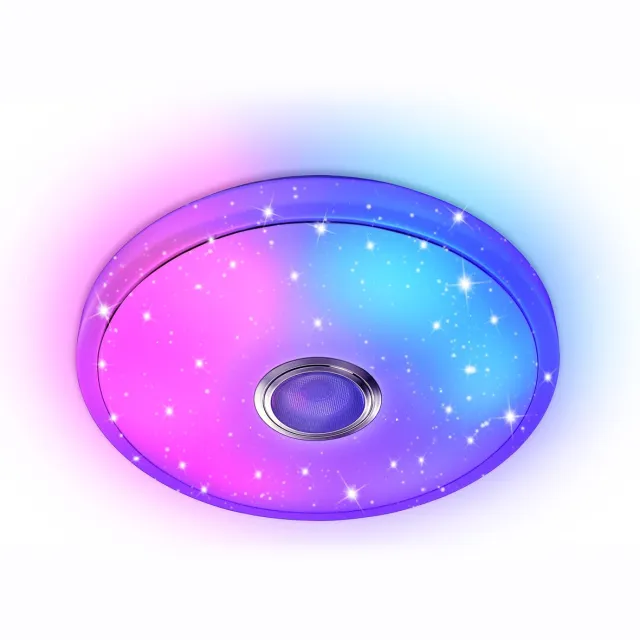 Aufun LED Plafondlamp 36W – Dimbaar – Bluetooth – Sterrenhemel voor meerdere kamers Wit