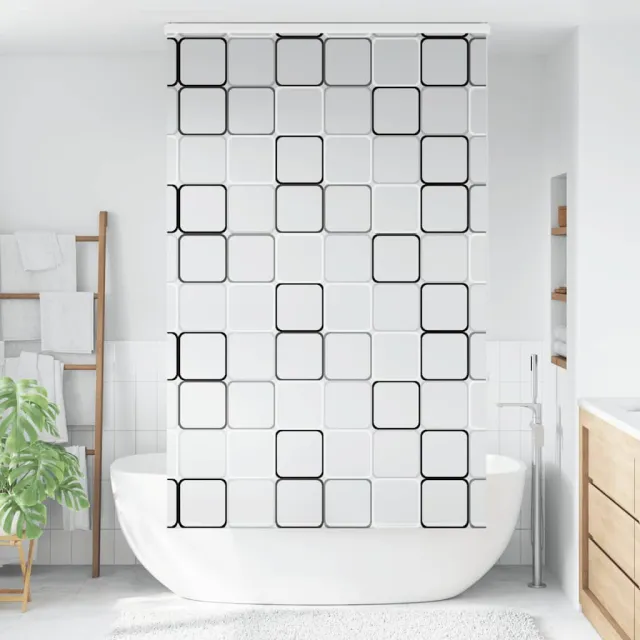 vidaXL Doucherolgordijn met cassette 120x240 cm stofbreedte 116 cm meerkleurig