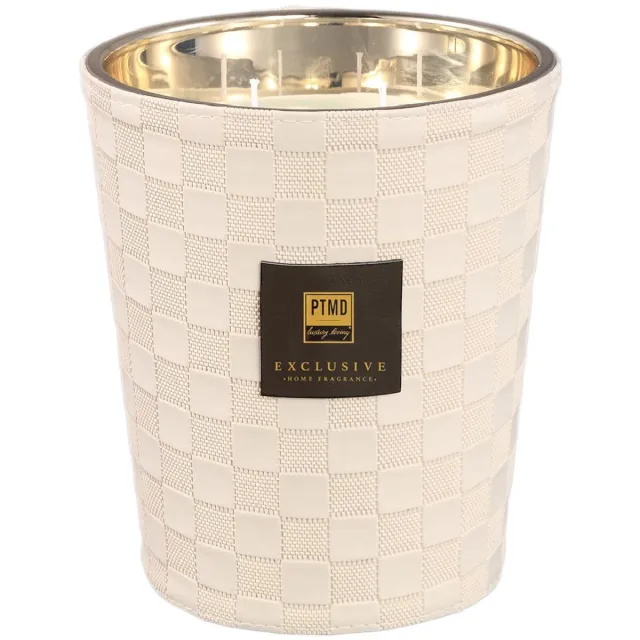 PTMD Geurkaars Ptmd - Beige - 16x16x19cm