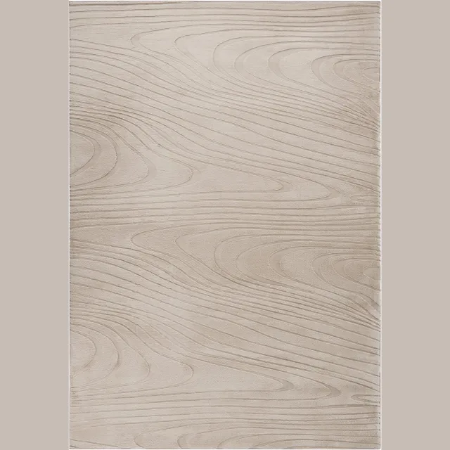 Beliani ONTAKE - Vloerkleed - Beige - 160 x 230 cm - Kunstbont