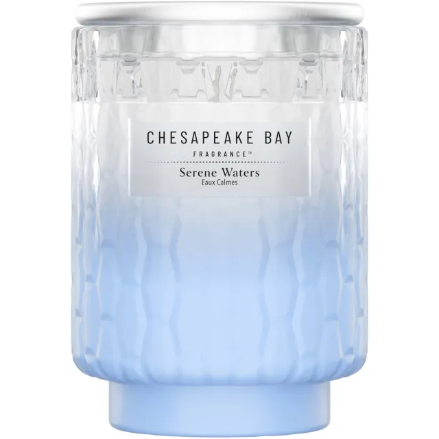 Chesapeake Bay Fragrance geurkaars - Serene Waters Medium blauw