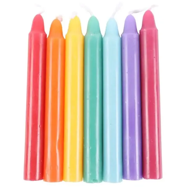Something Different Set van 14 ongeparfumeerde Chakra Energy Candles - Mixed